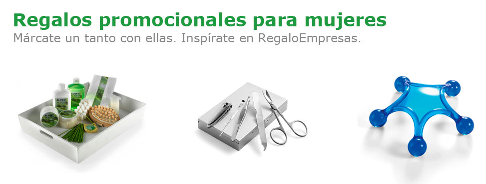 Regalos promocionales para mujeres