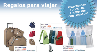 Artículos publicitarios, todo para viajar
