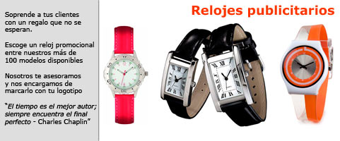 Relojes publicitarios