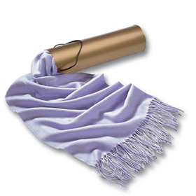 CILINDRO DORADO-PASHMINA AZUL