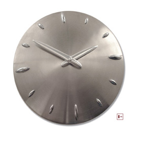 RELOJ ACERO PARED MODERN
