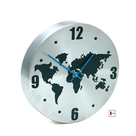 RELOJ METAL MUNDO