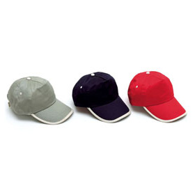 GORRA AZUL RIBETE NATURAL