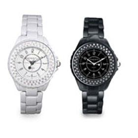 RELOJ CERAMICA BRILLANTES BLG