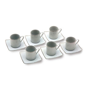 JUEGO CAFE HILO PLATEADO