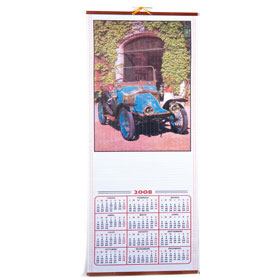 CALENDARIO MADERA COCHE
