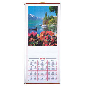 CALENDARIO MADERA FLOR