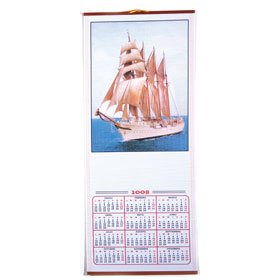 CALENDARIO MADERA BARCO