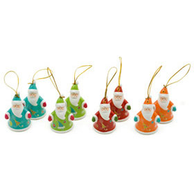 COLGANTES NAVIDAD PAPA NOEL AZ