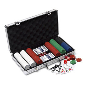 Maletín de aluminio con juego de póke...