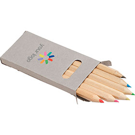 6 lápices de color en ecologic box