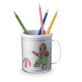 Vaso infantil con 3 plantillas para c...