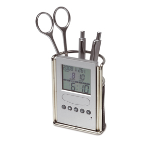 Cubilete con reloj, alarma, calendari...