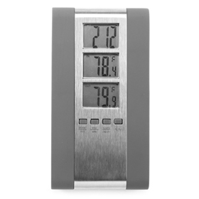 Reloj de sobremesa con alarma y termó...