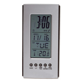 Reloj de sobremesa con alarma, calend...