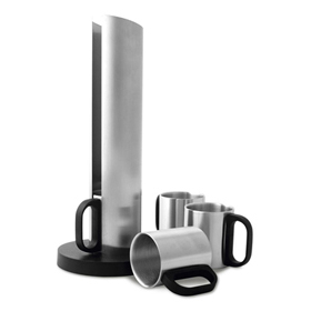 Juego de 4 tazas de 220 ml en soporte...