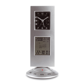 Reloj de sobremesa con alarma, calend...