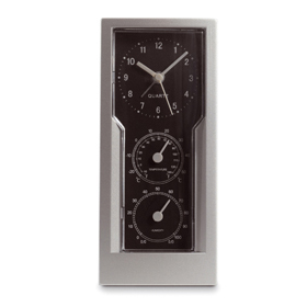 Reloj analógico de sobremesa con term...