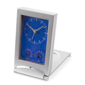 Reloj analógico de sobremesa con term...