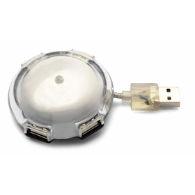 Hub USB 1.1 con 4 puertos y ventosa