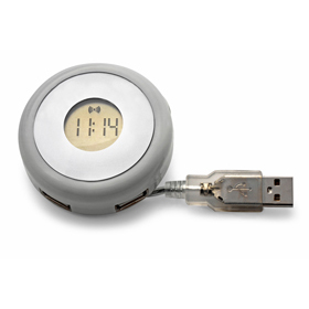 Hub USB 1.1 redondo con 4 puertos, re...