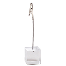 Pinza portanotas con soporte transpar...