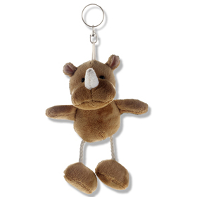 Animalito de peluche con llavero en e...