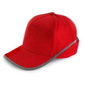Gorra 5 paneles con ribete reflectant...