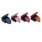 CORBATA CON CAJA RAYADA AZUL