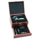 SET VINO MADERA RAIZ CAJON