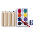 Set de pintura con 10 lápices de colo...