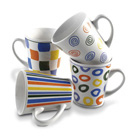 Juego de 4 tazas con motivos diferent...