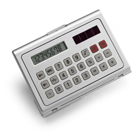 Calculadora solar en estuche de plást...