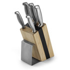 5 Cuchillos de cocina de acero inoxid...