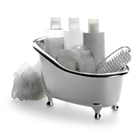 Set de baño en bañera de plástico con...