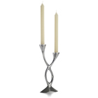 Candelabro de aluminio para 2 velas