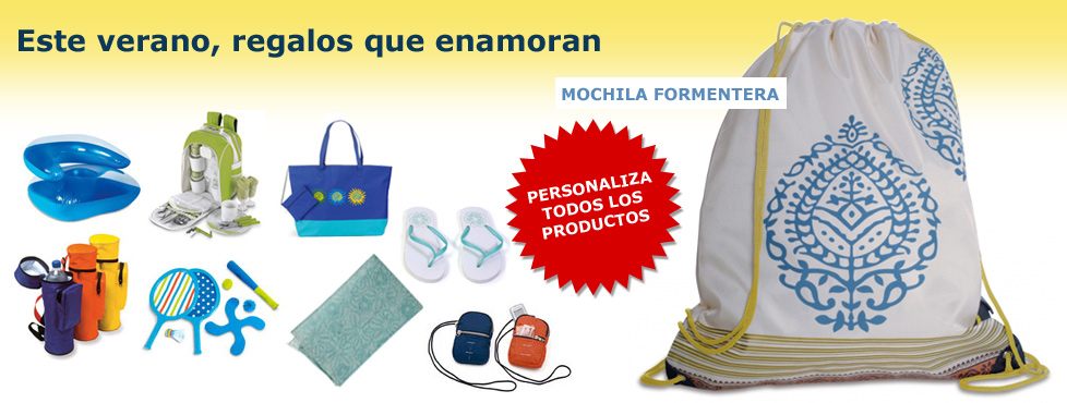 Regalos promocionales para el verano