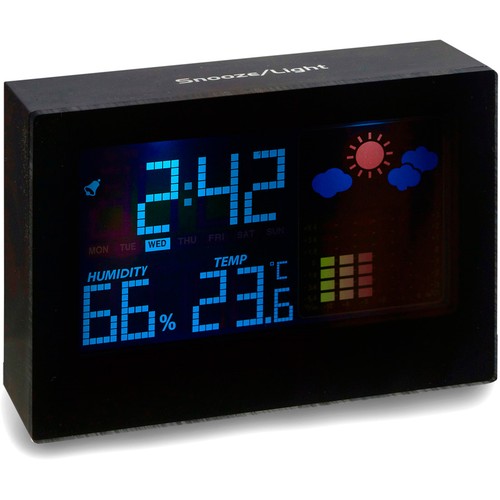Digital weather station with clock. regalos promocionales
