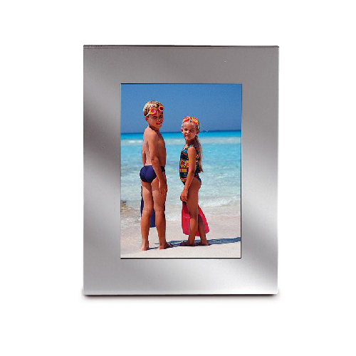 Oblong shaped aluminium photo frame. regalos promocionales