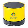 Yellow Martins Speaker. Metallic. Bluetooth Connection. USB Rechargeable
