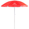 Sombrilla de playa para publicidad Fazzin rojo