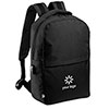 Black Laptop backpack in recycled plastic Polin