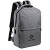 Gray Laptop backpack in recycled plastic Polin