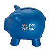 Blue Piggy bank Catoon