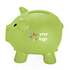 Green Piggy bank Catoon