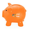 Orange Piggy bank Catoon