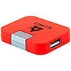 Hub USB Lundy vermelho