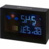 Black Digital weather station with clock