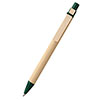 Bolígrafo con cuerpo de cartón y clip de madera Nairobi verde