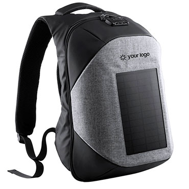 Mochila para portátil carregador solar Lix